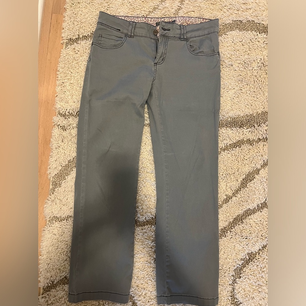 Prana grey pants hiking low waist 8P Petite short